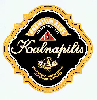 Prekės ženklas: PREMIUM ALUS Kalnapilis 7.30